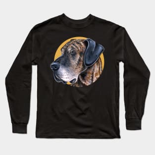 Brindle Great Dane Dog Long Sleeve T-Shirt